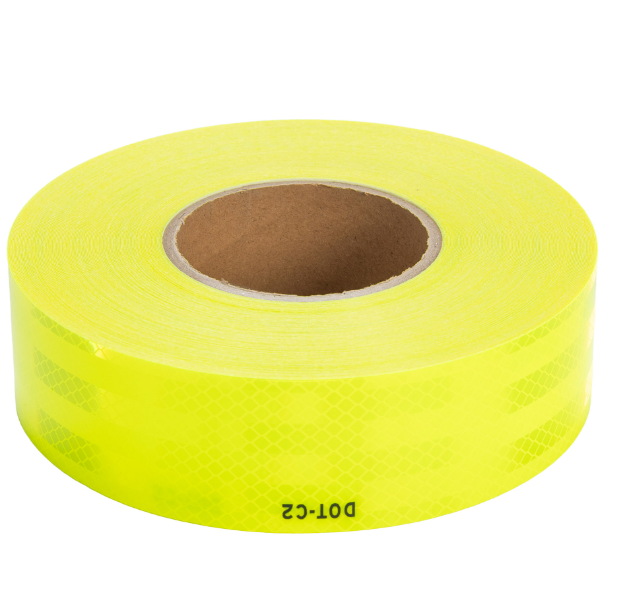 Boost Safety and Visibility with DOT C2 White Reflective Tape Fluorescent Yellow