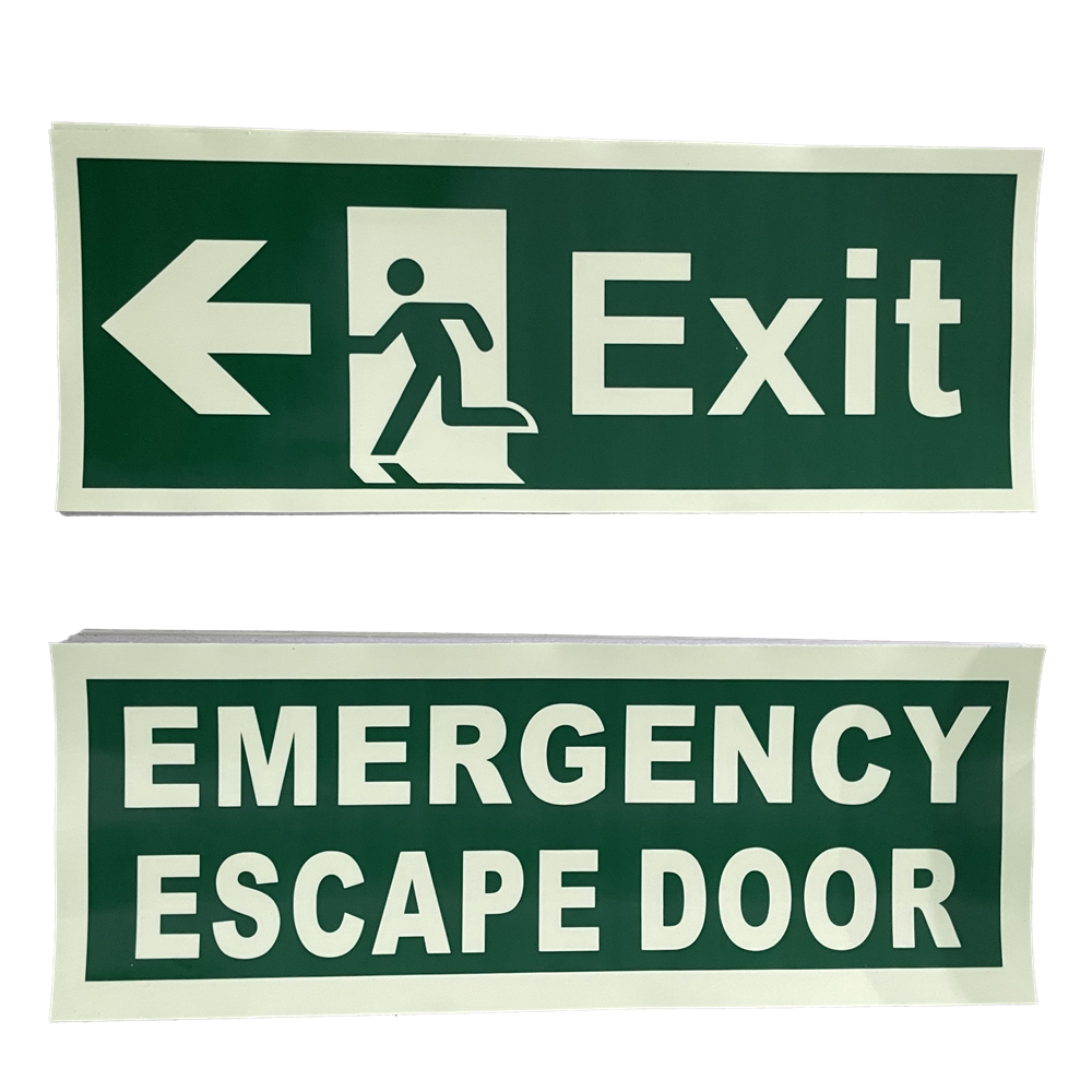 Does a self adhesive PVC glow film beat rigid plate signs for IMO escape routes on a retrofit vessel
